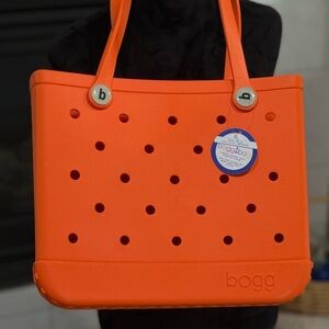 BOGG BAG Orange Tote with Waterproof EVA Material